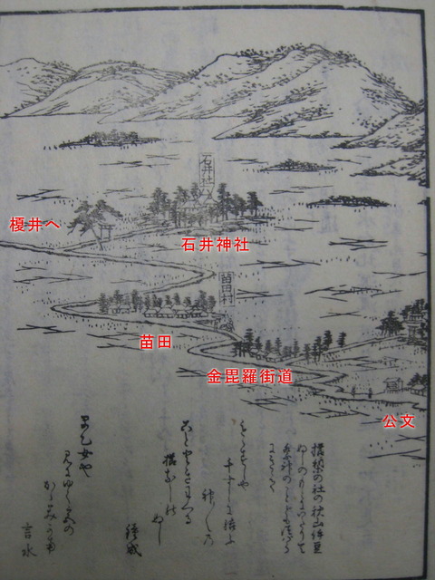 石井神社と金刀比羅街道