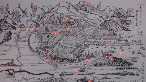 多度津金毘羅案内図　多度津拡大