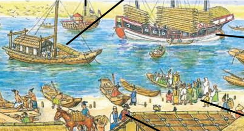 たいむタイムトラベル 博多 沖の船