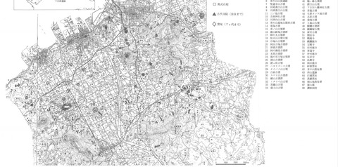 丸亀平野古墳分布図