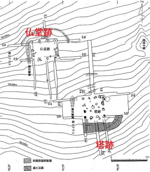 中寺廃寺　A遺構仏塔２