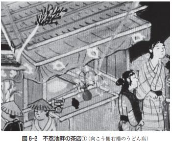 1 うどん屋の看板 不忍池 2jpg