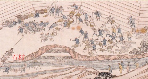 満濃池普請絵図 嘉永年間石材化(底樋) - コピー