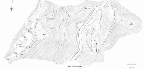 尾背寺跡　地形図