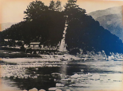 諏訪神社下の千五百河原にあった川湊