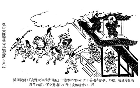 善通寺額事　（高野大師行状図画）