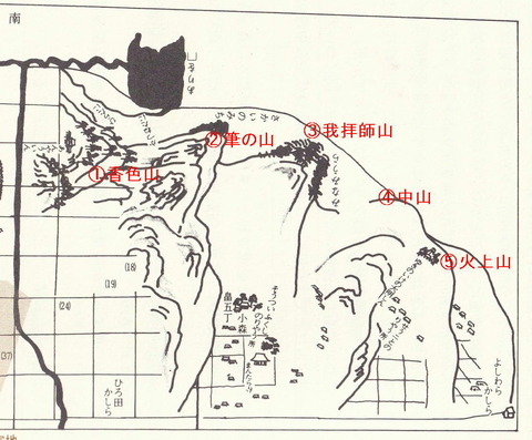 一円保絵図 中央部