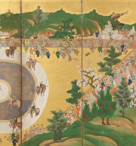 犬追物屏風3 17世紀