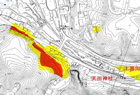 造田　天川神社周辺