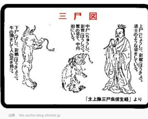 庚申信仰　三戸虫