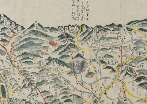 大山山から金毘羅地図
