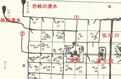 一円保絵図 北東部