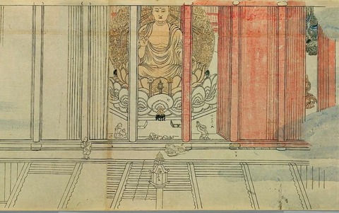 信貴山縁起絵巻　尼公の巻６　東大寺大仏