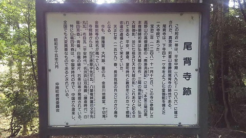 尾背寺跡