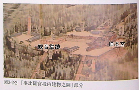 事比羅宮境内建物之図　観音堂跡が更地