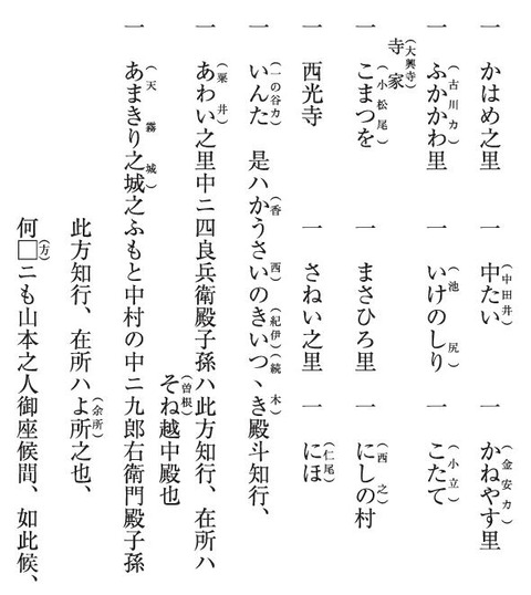 伊勢御師の讃岐檀那リスト3