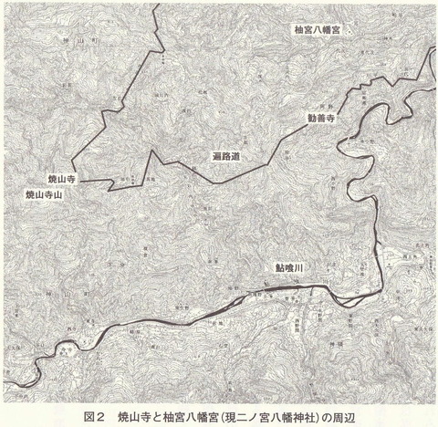 勧善寺 と焼山寺地図