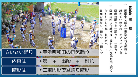 綾子踊は恋の唄３３　豊浜和田　さいさ踊の薩摩半島　三崎神社　１