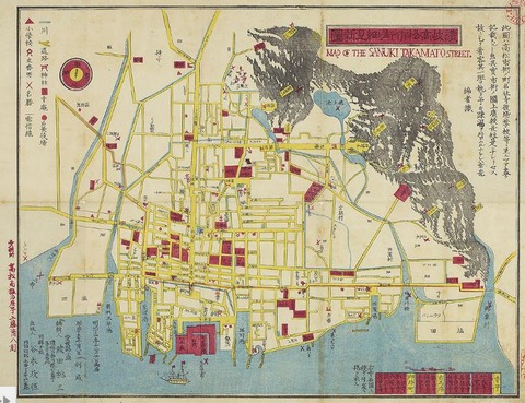 高松地図明治14年