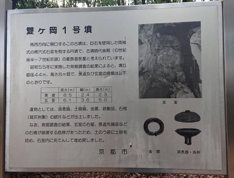 京都双ケ岡１号墳　秦氏の首長墓