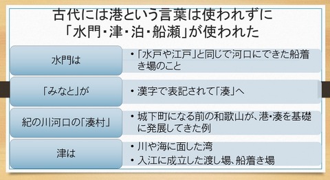 「水門・津・泊・船瀬」が