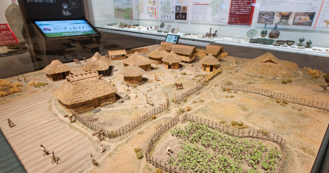 黒井峯・西組遺跡復元模型