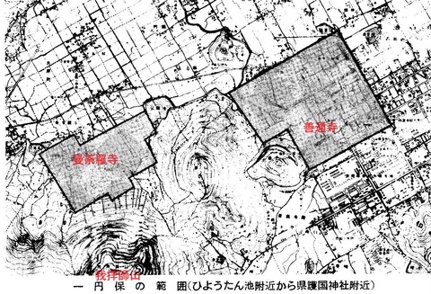 善通寺一円保の位置
