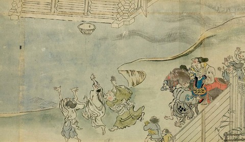 信貴山縁起絵巻　飛鉢２