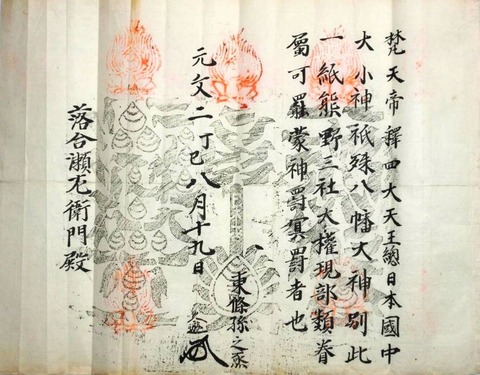 正式な起請文の例