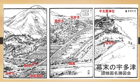 幕末の宇多津２　西光寺　讃岐国名勝図会