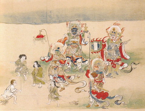 弘法大師 行状四天王執蓋事