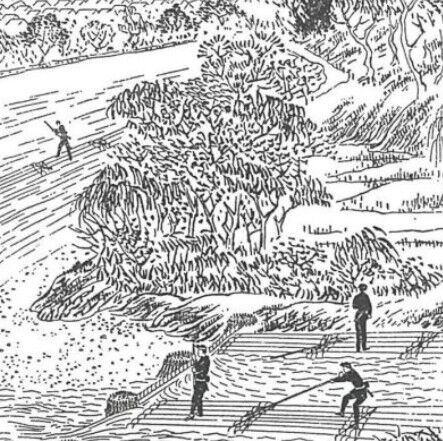 筏 本川への合流