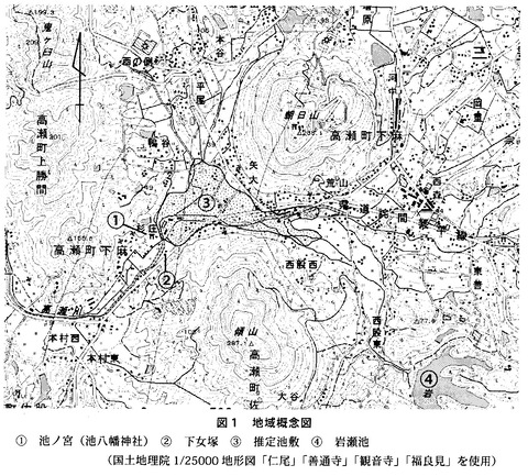 麻　勝間次郎池　地図