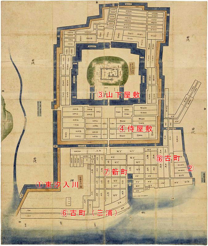 讃岐丸亀城 正保城絵図に見る山崎藩時代の丸亀城 : 瀬戸の島から