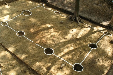 仏ゾーン 大炊屋跡 発掘時の様子