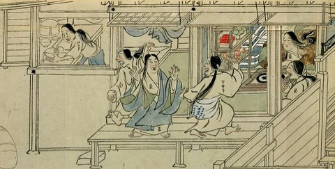 信貴山縁起絵巻　鳶倉１０