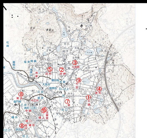 1 三野町中世地名