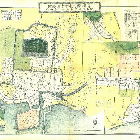 丸亀古城図１８０２年