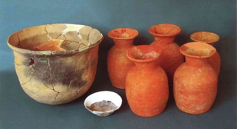 中寺廃寺　心礎地鎮用２