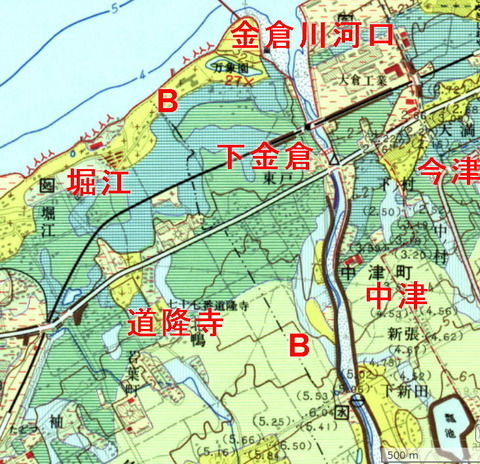 道隆寺　堀江の旧干潟2