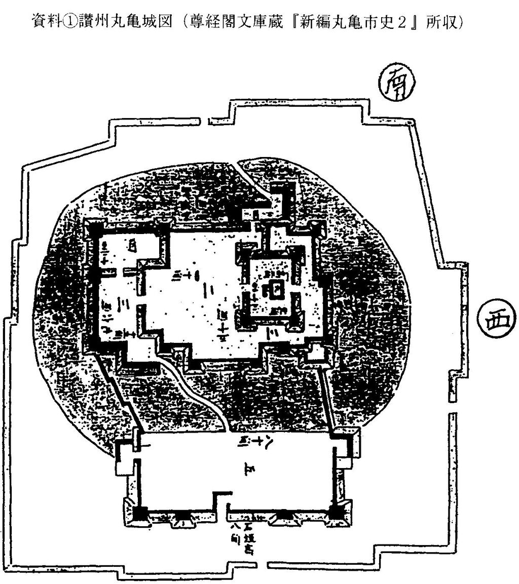 Amazon | 絵図 （城郭図） 香川県 讃岐國 丸亀城 歴代城主名