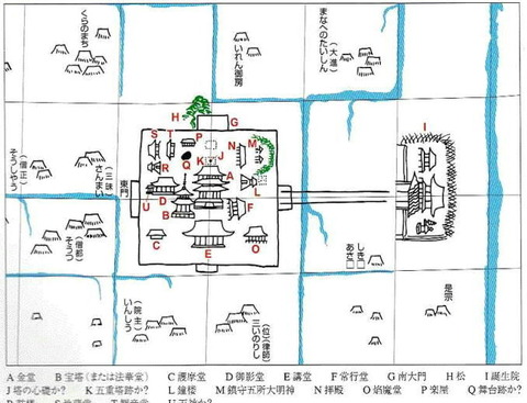 一円保絵図 善通寺伽藍