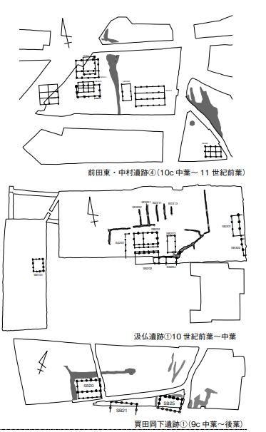買田岡下遺 郡衙的配置