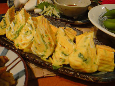 居酒屋メニューのだし巻き卵 だし巻き卵