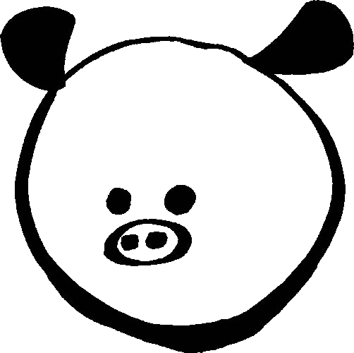 豚 ぶた のロゴ イラスト 画像 アイコン 無料 フリー ダウンロード 豚鍋 串カツ とん彩や大阪福島店