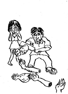 大阪福島にある豚の鍋と串の居酒屋とんさいやが生んだ新しい妖怪話。「カマイタチとノヅチと」