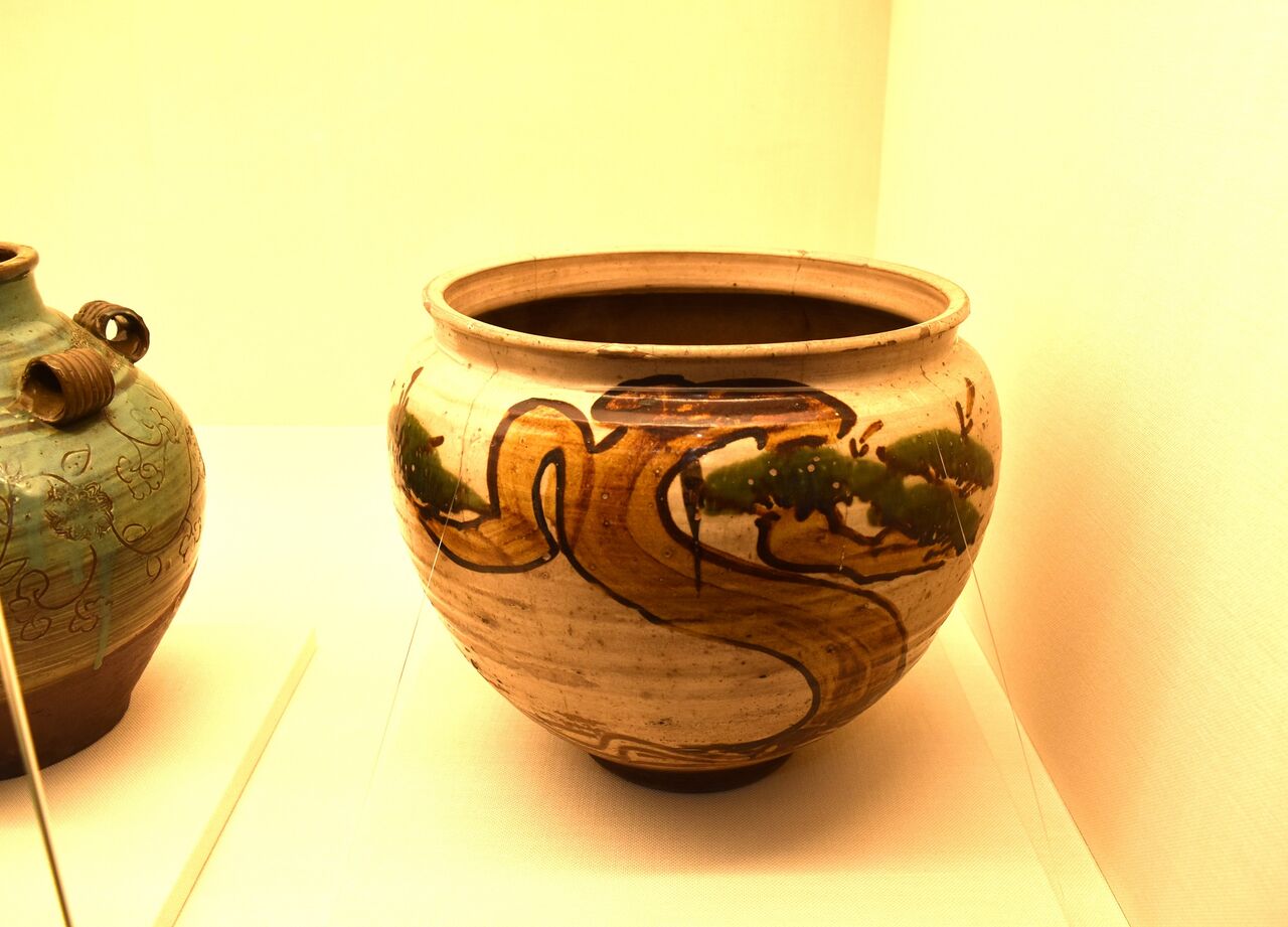 緑釉 唐津 小壺 17世紀後半頃 古美術 古道具 古唐津 アンティーク 唐津