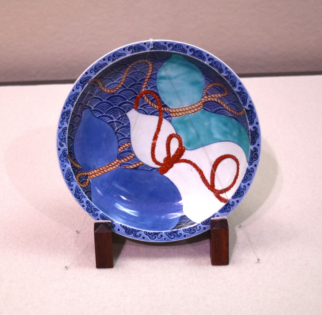 佐藤走波作鉢 有田焼 五代 佐藤走波 染錦花文 盛り鉢