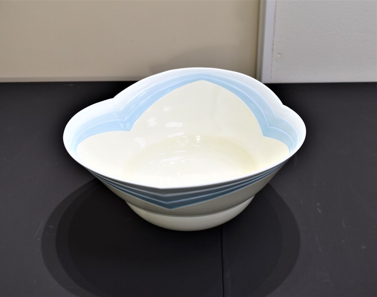 M*O様 井上康徳 作 彩釉波文 皿 五客 共箱 M*O様 井上康徳 作 彩釉波文 皿 五客 共箱
