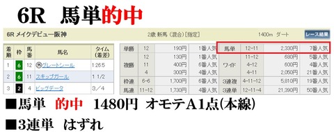 阪神6R